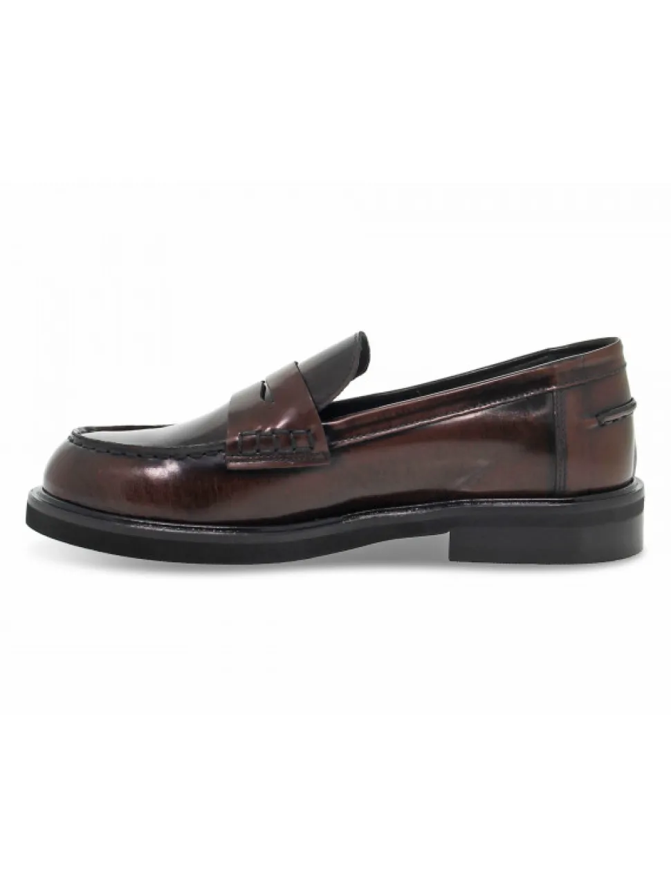 Poesie Veneziane Flat Shoe Stile Inglese College In Cognac Brushed^Women Flat Shoes