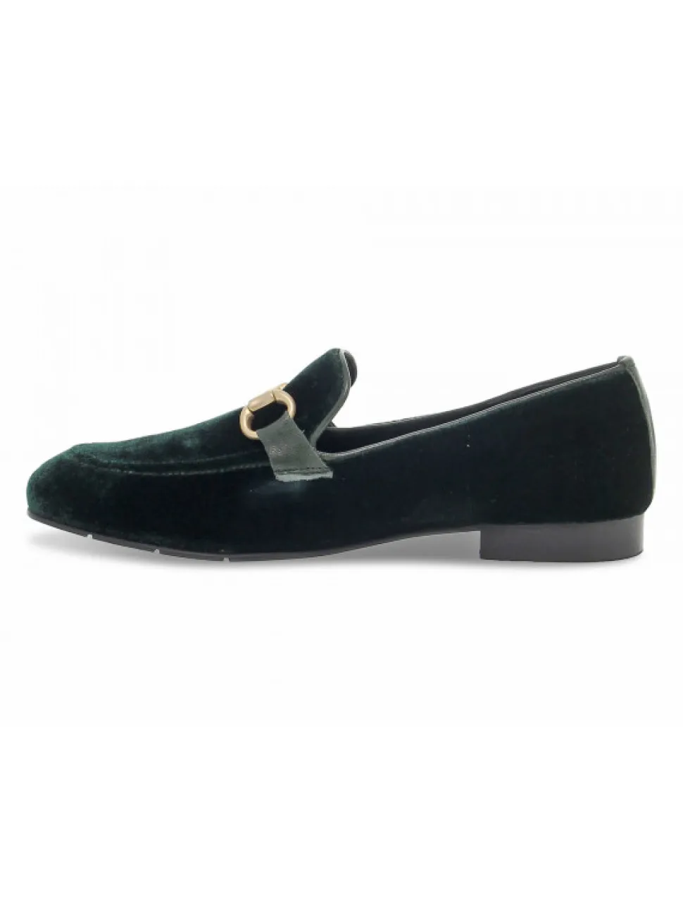 Poesie Veneziane Flat Shoe Gucci Dandy Mocassino In Green Velvet^Women Flat Shoes