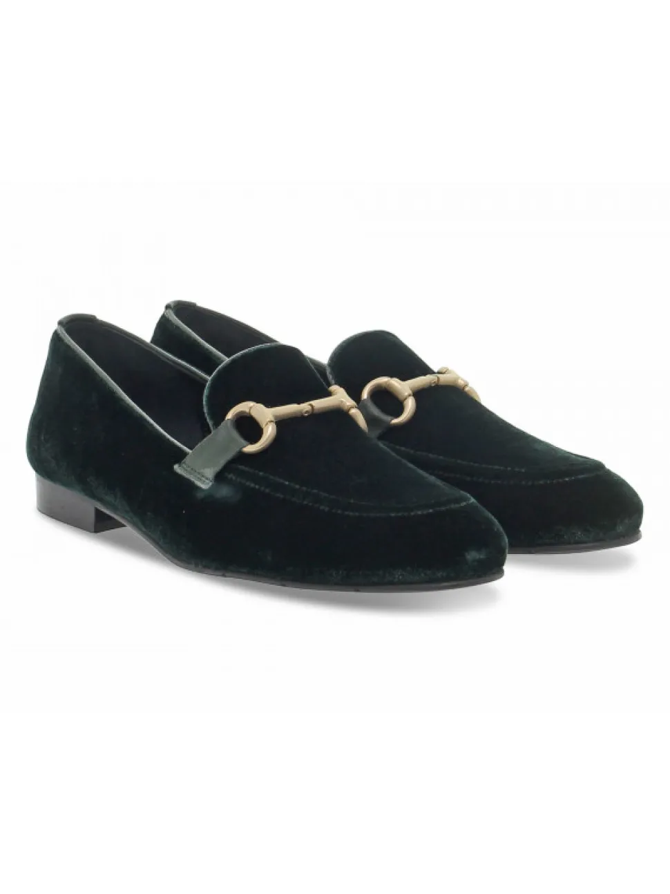 Poesie Veneziane Flat Shoe Gucci Dandy Mocassino In Green Velvet^Women Flat Shoes