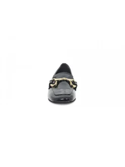 Poesie Veneziane Flat Shoe Gucci Dandy Mocassino In Black Paint^Women Flat Shoes