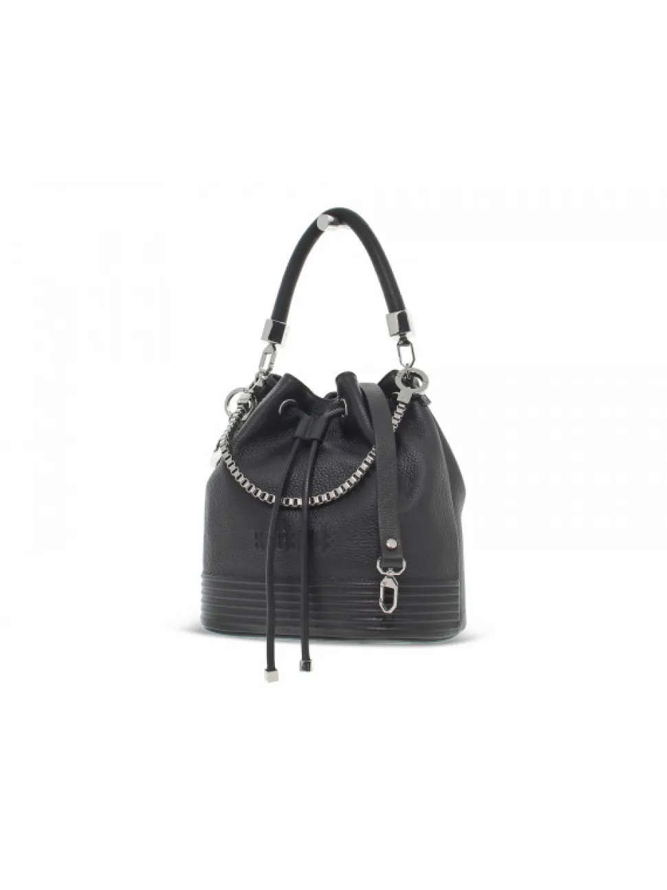 Rebelle Handbag Mizuki Buket Dollaro Black In Black Leather^Women Handbags