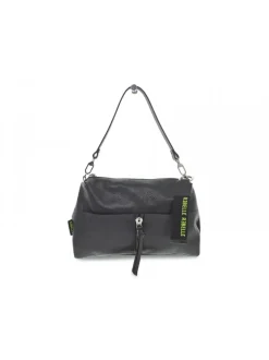 Rebelle Handbag Tecla Baguette Handbag Dollaro Sauge In Black Leather^Women Handbags