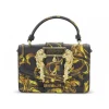 Versace Jeans Couture Handbag Jeans Couture Range F Sketch 6 Bags Baroque Buckle In Black Saffiano^Women Handbags