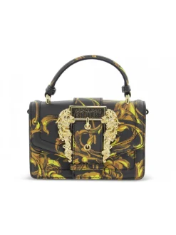 Versace Jeans Couture Handbag Jeans Couture Range F Sketch 6 Bags Baroque Buckle In Black Saffiano^Women Handbags
