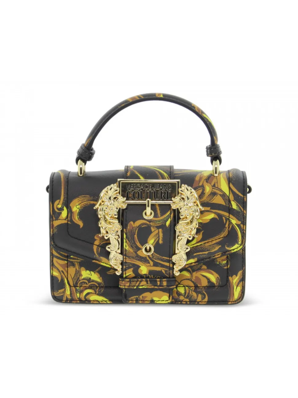 Versace Jeans Couture Handbag Jeans Couture Range F Sketch 6 Bags Baroque Buckle In Black Saffiano^Women Handbags