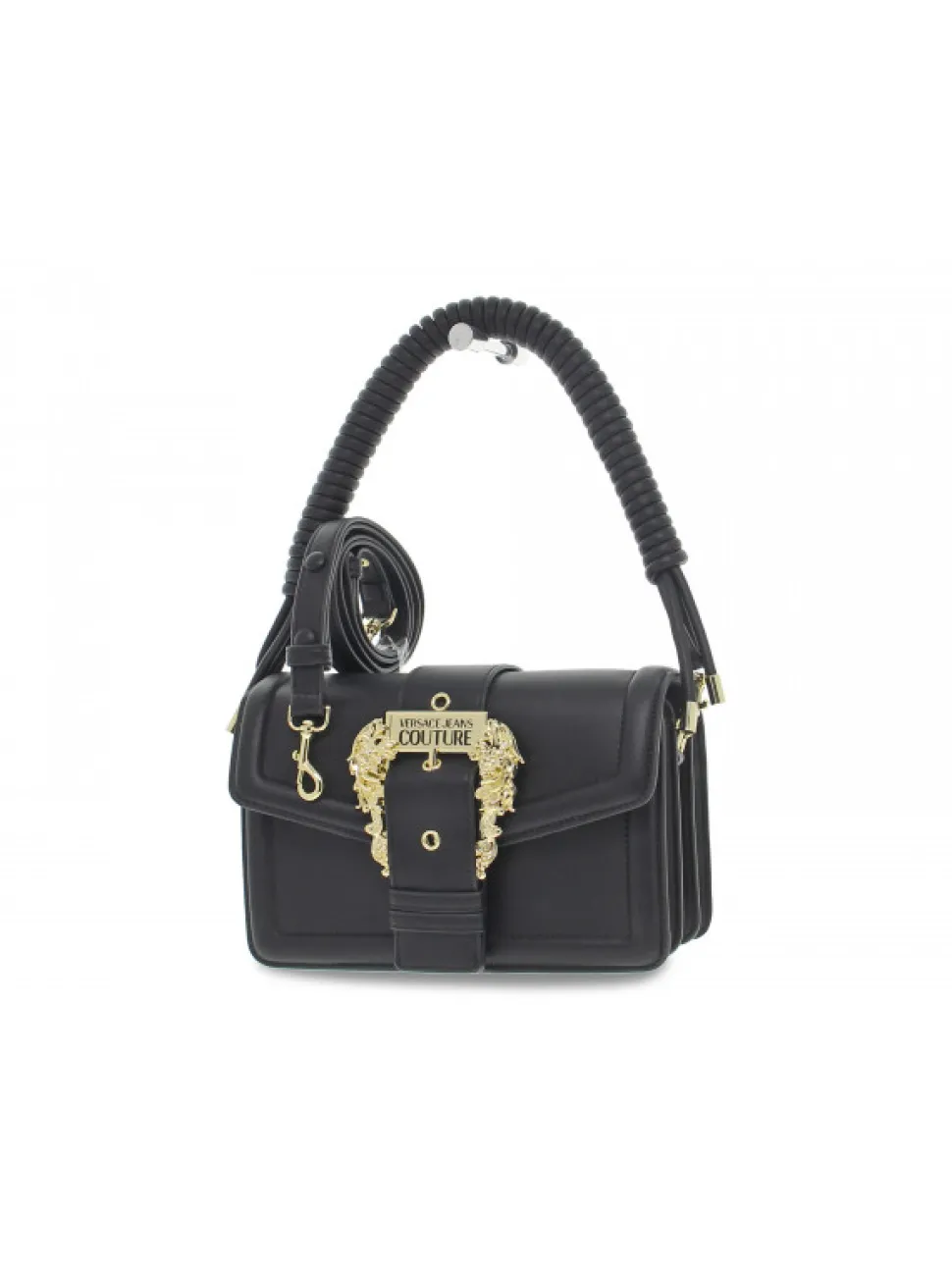 Versace Jeans Couture Handbag Jeans Couture Range F Sketch 1 Buckle In Black Leather^Women Handbags