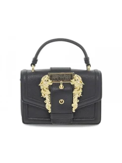 Versace Jeans Couture Handbag Jeans Couture Range F Sketch 6 Bags Grainy Buckle In Black Saffiano^Women Handbags