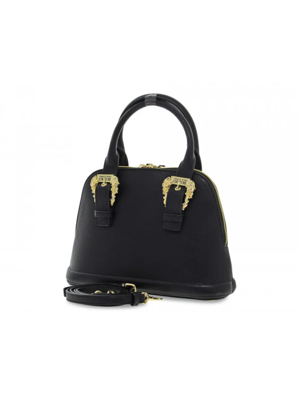 Versace Jeans Couture Handbag Jeans Couture Range F Sketch 27 Buckle Grainy In Black Leather^Women Handbags