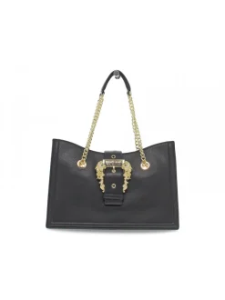 Versace Jeans Couture Handbag Jeans Couture Range F Sketch 21 Buckle Grainy In Black Leather^Women Handbags