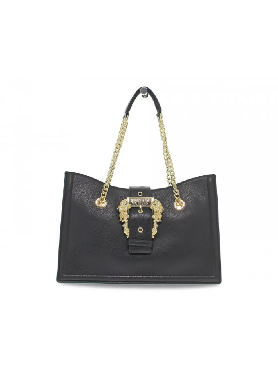 Versace Jeans Couture Handbag Jeans Couture Range F Sketch 21 Buckle Grainy In Black Leather^Women Handbags