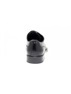 Antica Cuoieria Lace-Up Shoes Stile Inglese In Black Brushed^Men Lace-Up Shoes