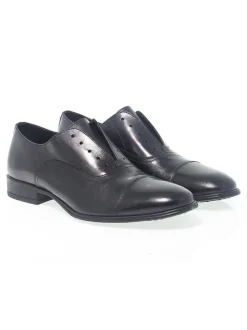 Antica Cuoieria Lace-Up Shoes Stile Inglese In Black Leather^Men Lace-Up Shoes