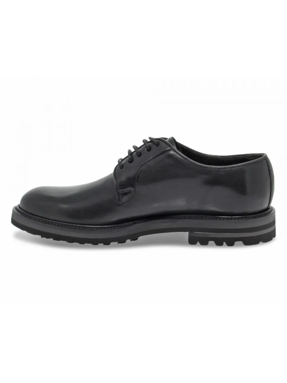 Artisti e Artigiani Lace-Up Shoes Stile Inglese In Black Leather^Men Lace-Up Shoes