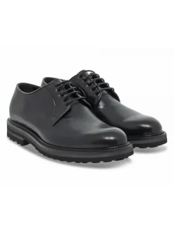 Artisti e Artigiani Lace-Up Shoes Stile Inglese In Black Leather^Men Lace-Up Shoes