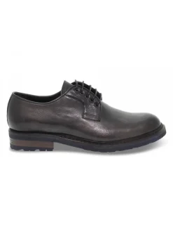Artisti e Artigiani Lace-Up Shoes Stile Inglese In Grey Leather^Men Lace-Up Shoes
