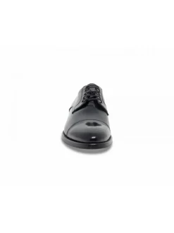 Brecos Lace-Up Shoes Stile Inglese 5 Buchi In Black Leather^Men Lace-Up Shoes