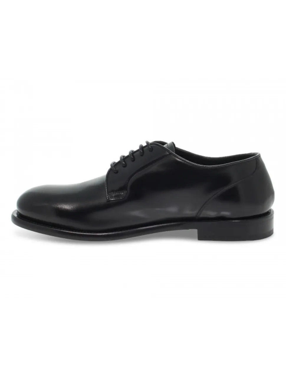 Fabi Lace-Up Shoes Stile Inglese In Black Leather^Men Lace-Up Shoes