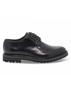 Guidi Calzature Lace-Up Shoes Stile Inglese In Black Leather^Men Lace-Up Shoes