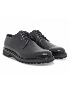 Guidi Calzature Lace-Up Shoes Stile Inglese In Black Leather^Men Lace-Up Shoes