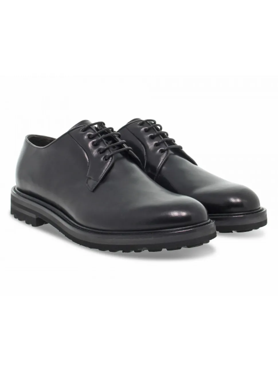 Guidi Calzature Lace-Up Shoes Stile Inglese In Black Leather^Men Lace-Up Shoes