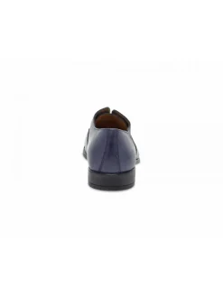 Guidi Calzature Lace-Up Shoes Stile Inglese In Blue Leather^Men Lace-Up Shoes
