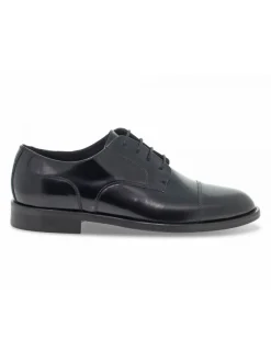 Guidi Calzature Lace-Up Shoes Stile Inglese In Black Brushed^Men Lace-Up Shoes