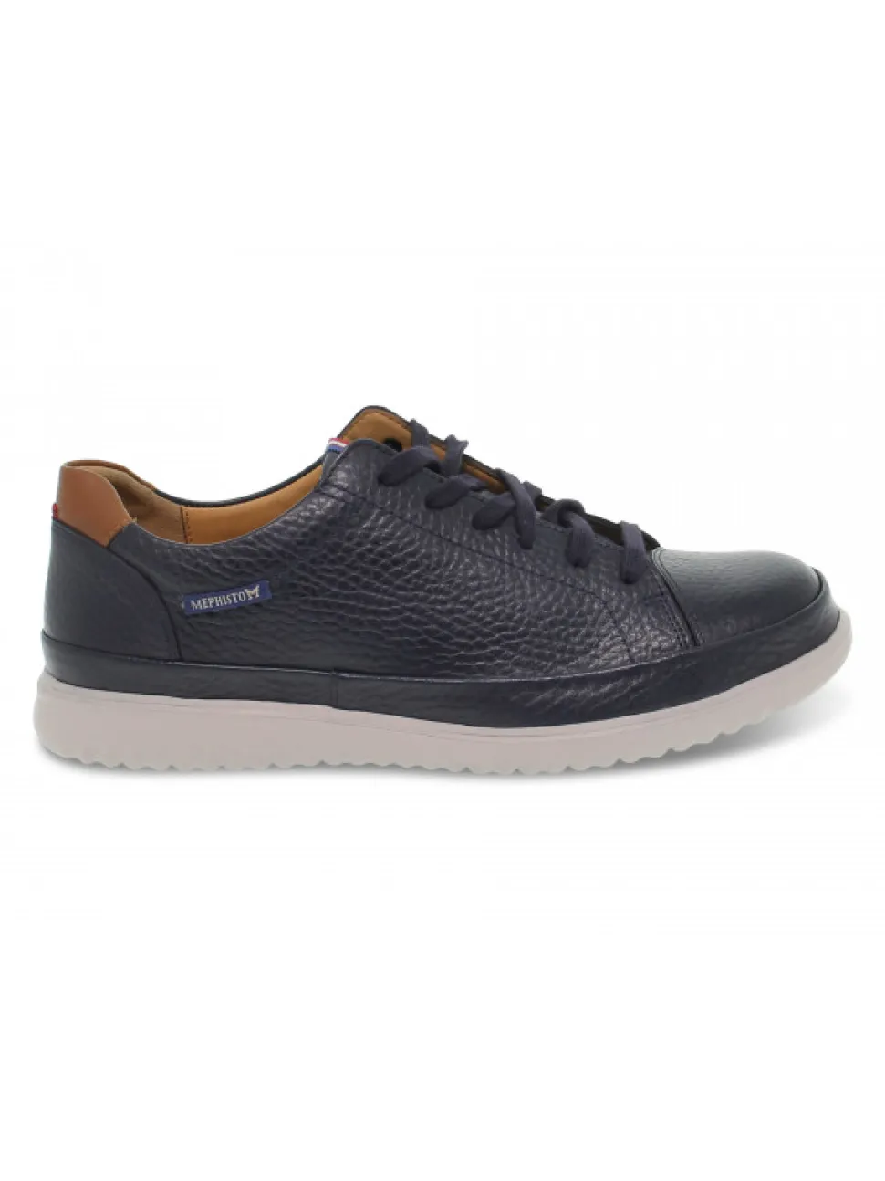 Mephisto Lace-Up Shoes Thomas Oregon In Blue Leather^Men Lace-Up Shoes