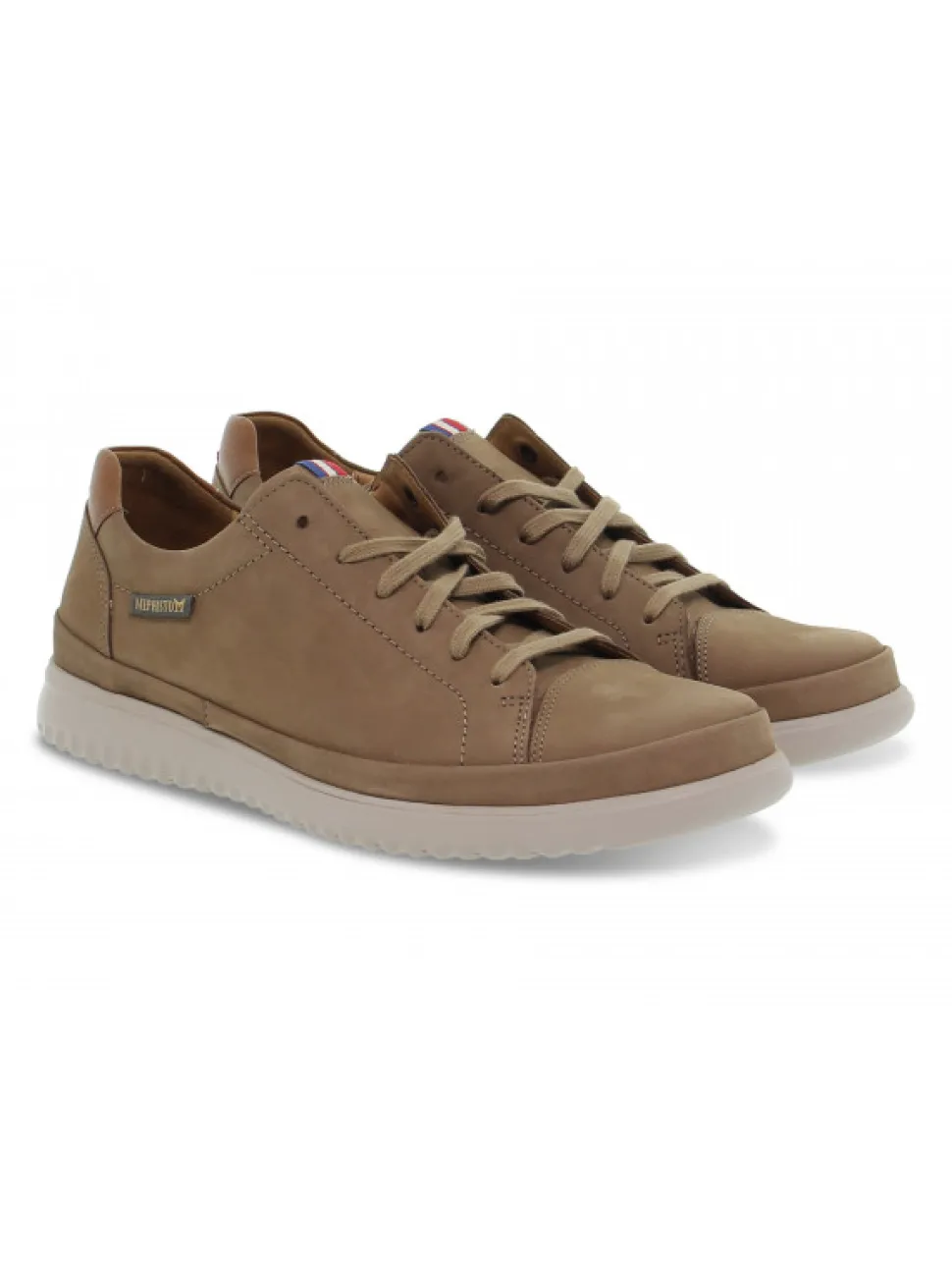 Mephisto Lace-Up Shoes Thomas In Taupe Nubuck^Men Lace-Up Shoes