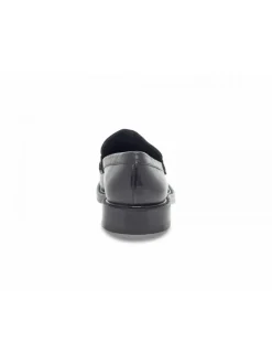 Ernesto Dolani Loafer Stile Inglese In Black Leather^Men Loafers