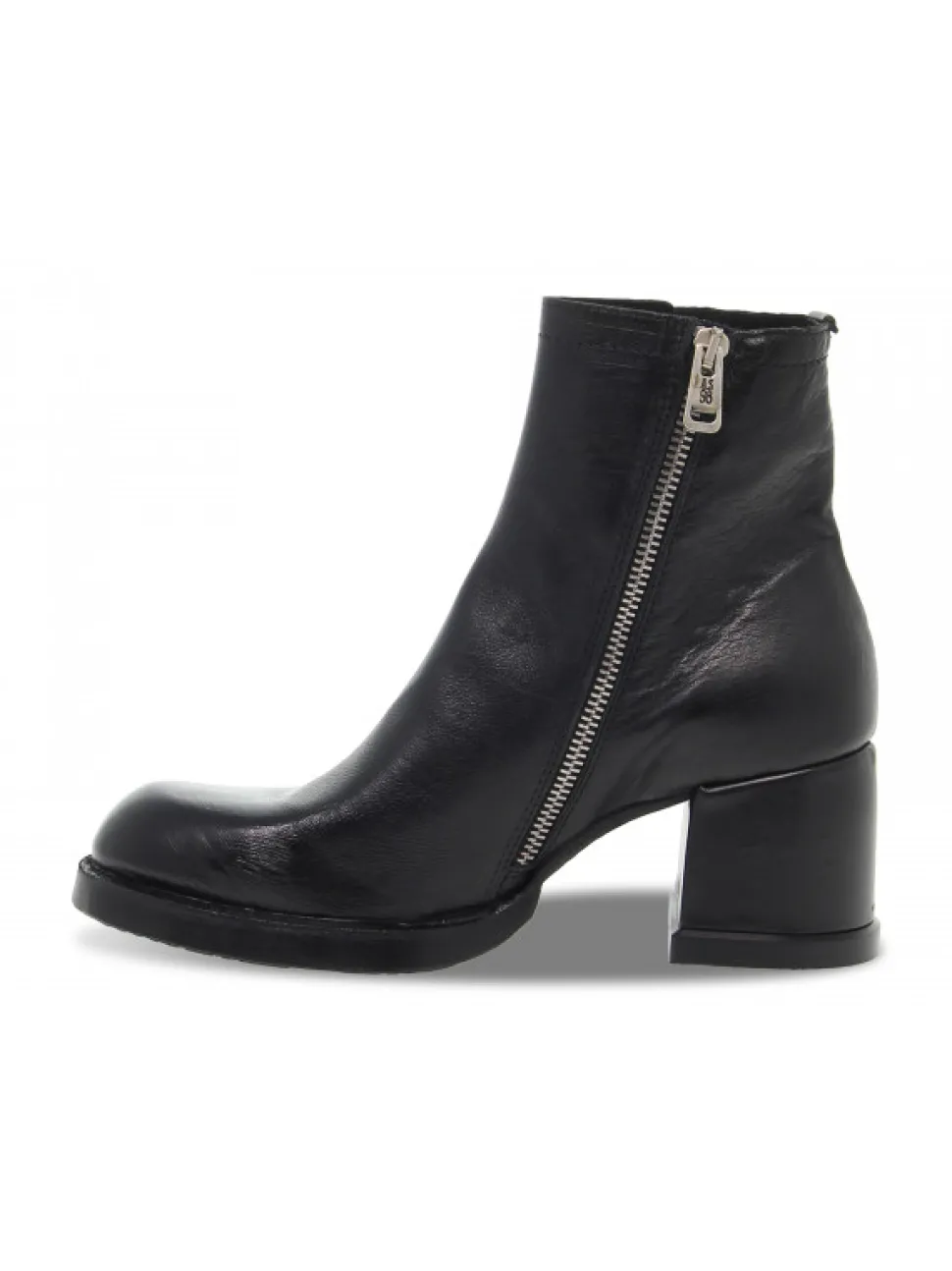 A.S.98 Low Boot Amberly In Black Leather^Women Low Boots
