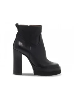 A.S.98 Low Boot Vivent Plato' In Black Leather^Women Low Boots