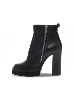 A.S.98 Low Boot Vivent Plato' In Black Leather^Women Low Boots
