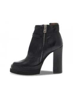 A.S.98 Low Boot Vivent Plato' In Black Leather^Women Low Boots