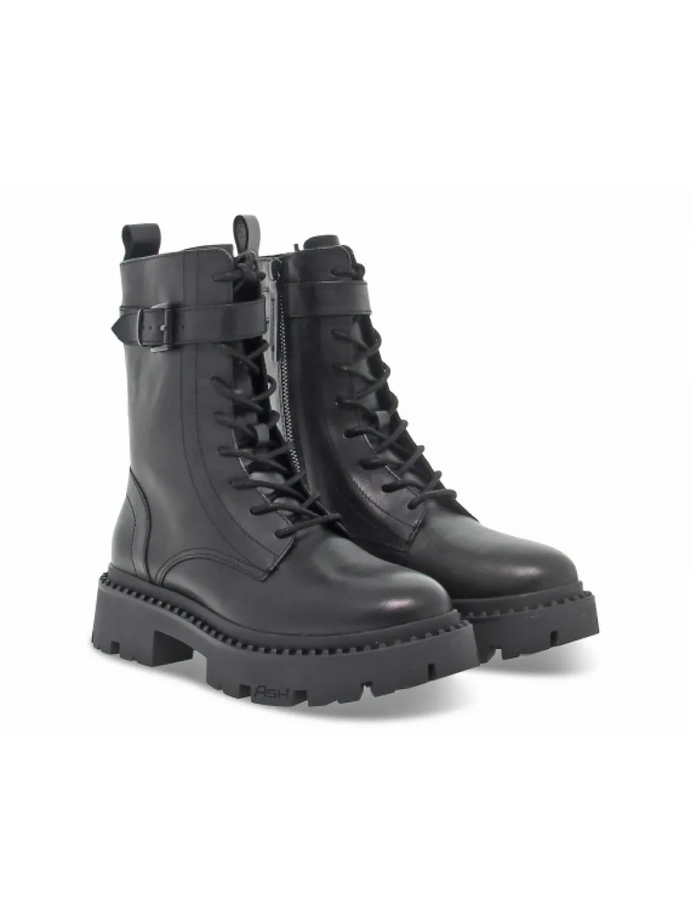 Ash Low Boot Plato' In Black Leather^Women Low Boots