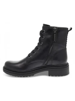 Bikkembergs Low Boot Anfibio Saory In Black Leather^Women Low Boots