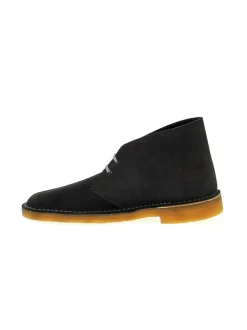 Clarks Low Boot Desert Boot In Dark Gray Suede Leather^Men Low Boots
