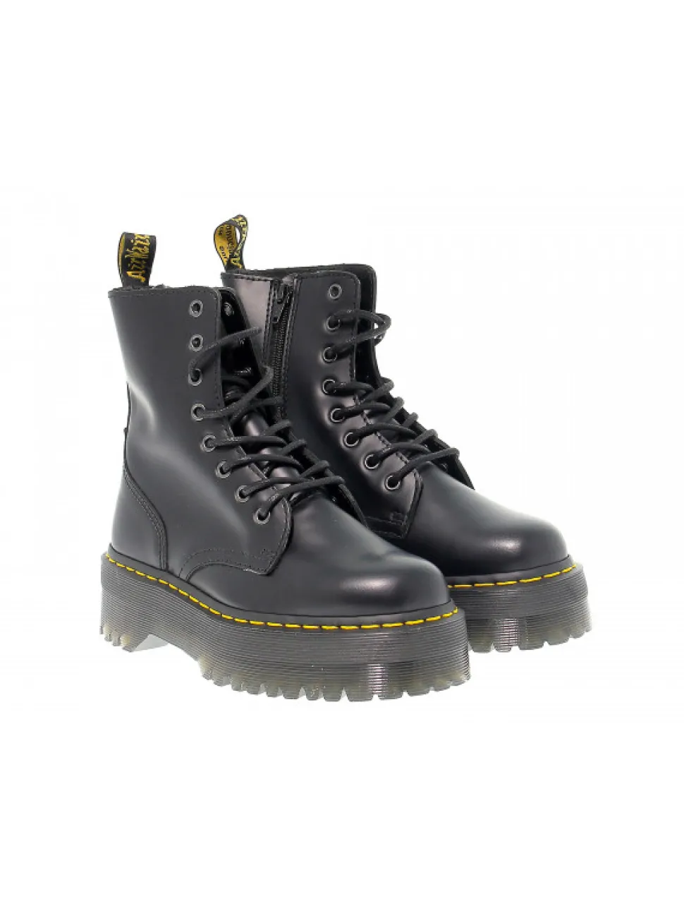 Dr. Martens Low Boot Jadon Black Polished Smooth In Black Leather^Women Low Boots