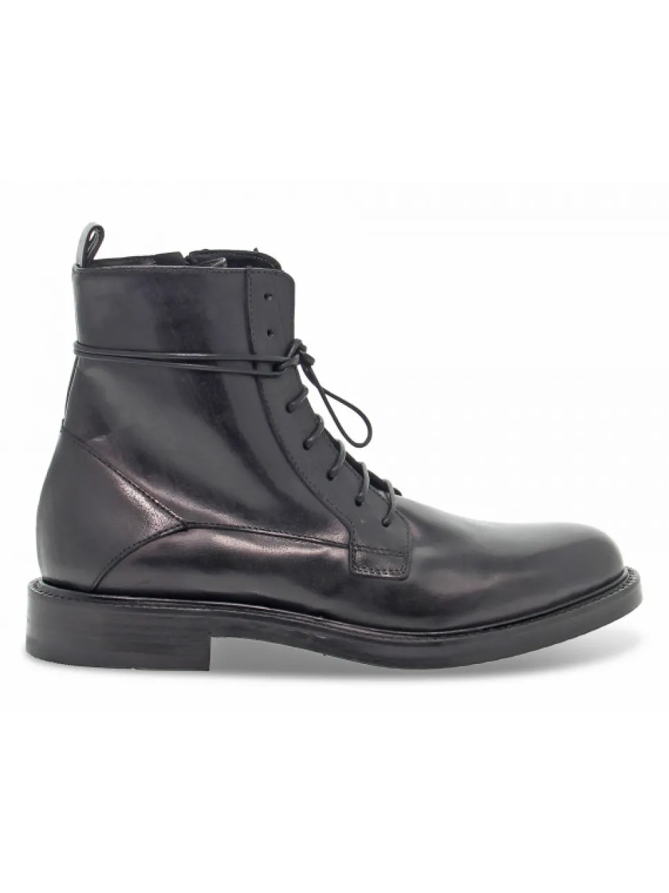Ernesto Dolani Low Boot Stile Inglese In Black Leather^Men Low Boots