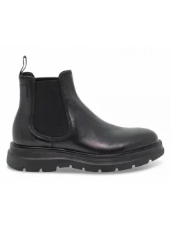 Fabi Low Boot Beatle Stile Inglese In Black Leather^Men Low Boots