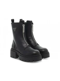 Guess Low Boot Leila Prada In Black Leather^Women Low Boots