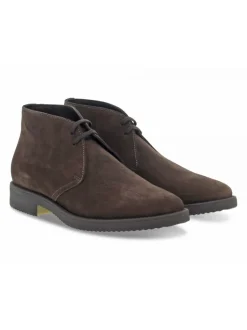 Guidi Calzature Low Boot Stile Inglese In Brown Suede Leather^Men Low Boots