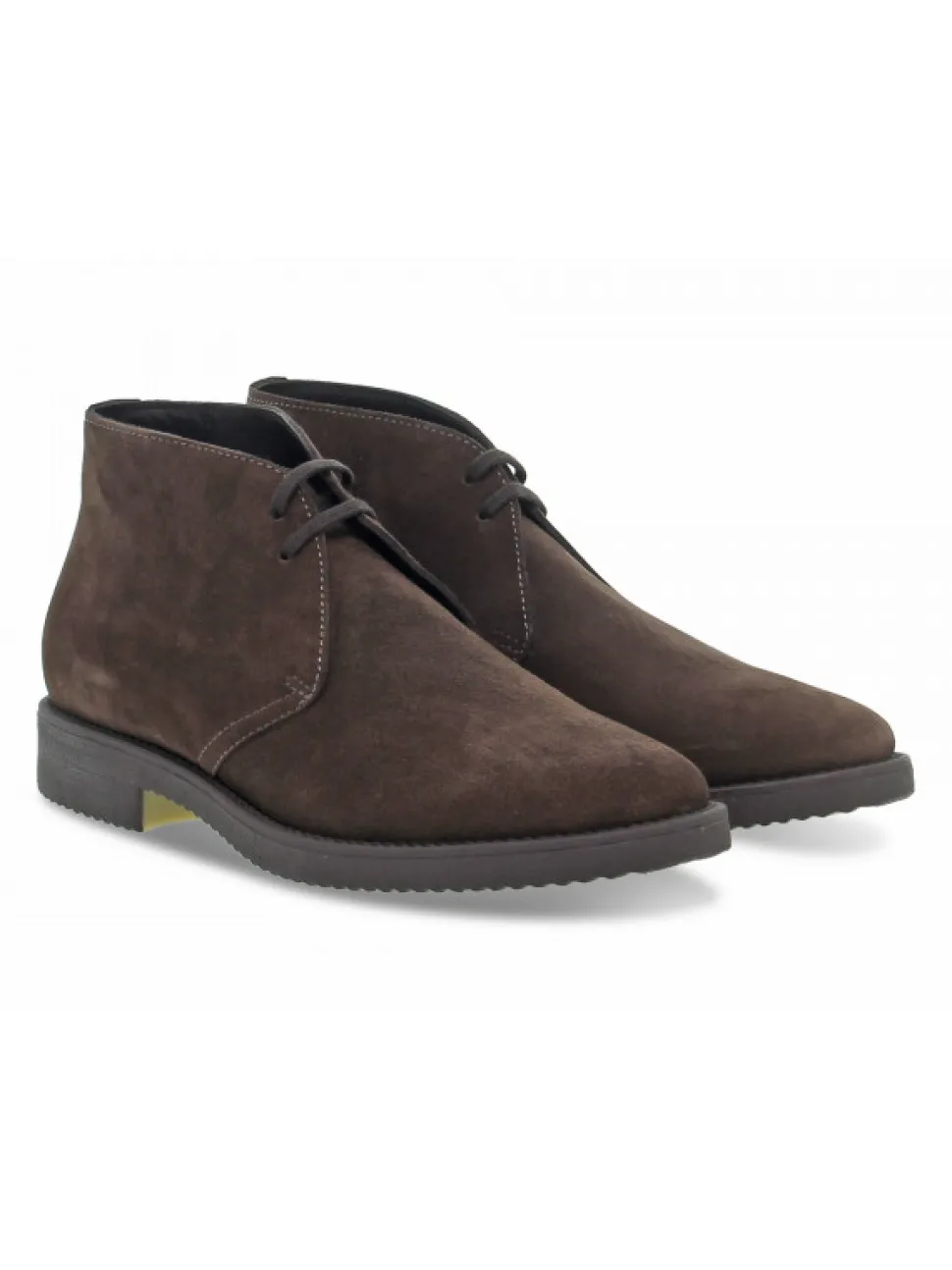 Guidi Calzature Low Boot Stile Inglese In Brown Suede Leather^Men Low Boots