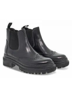 Guidi Calzature Low Boot Stile Inglese In Black Leather^Women Low Boots