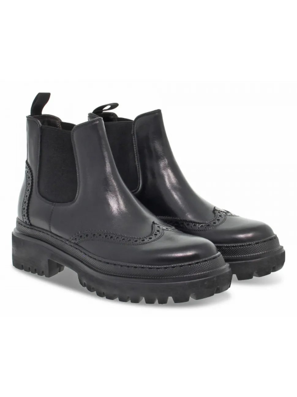 Guidi Calzature Low Boot Stile Inglese In Black Leather^Women Low Boots