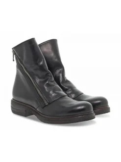 Guidi Calzature Low Boot Beatles 2 Zip In Black Leather^Women Low Boots