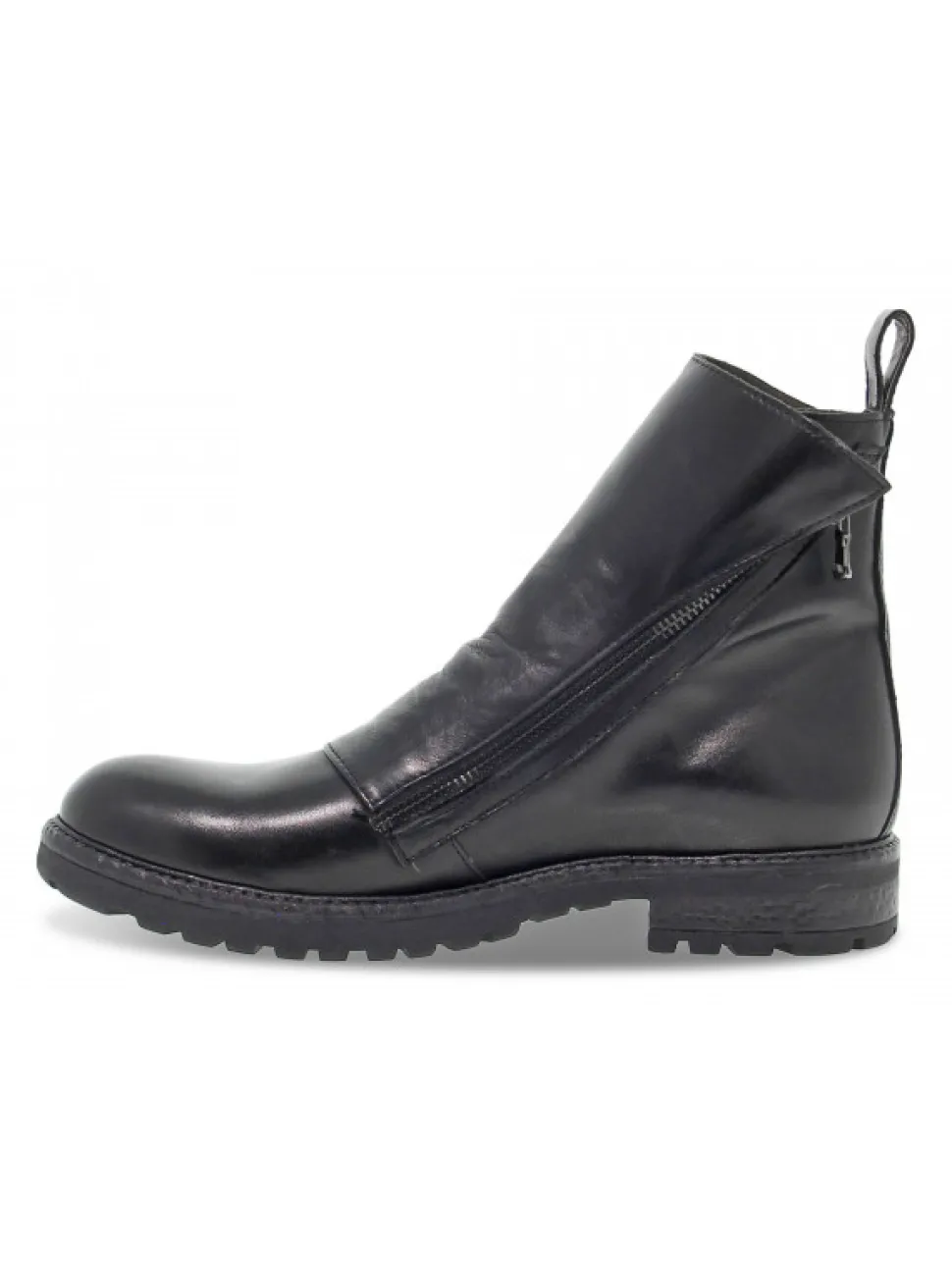 Guidi Calzature Low Boot Beatles 2 Zip In Black Leather^Men Low Boots