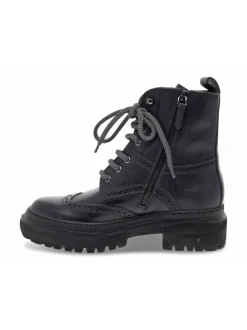 Guidi Calzature Low Boot Stile Inglese In Blue Leather^Women Low Boots