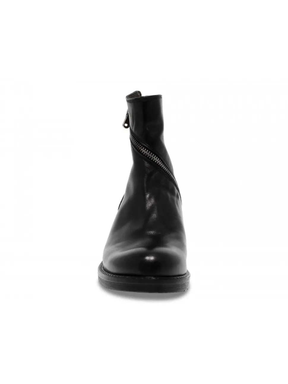 Jp David Low Boot In Black Leather^Women Low Boots