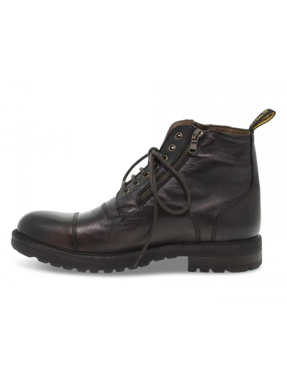 Jp David Low Boot Stile Inglese In Brown Leather^Men Low Boots