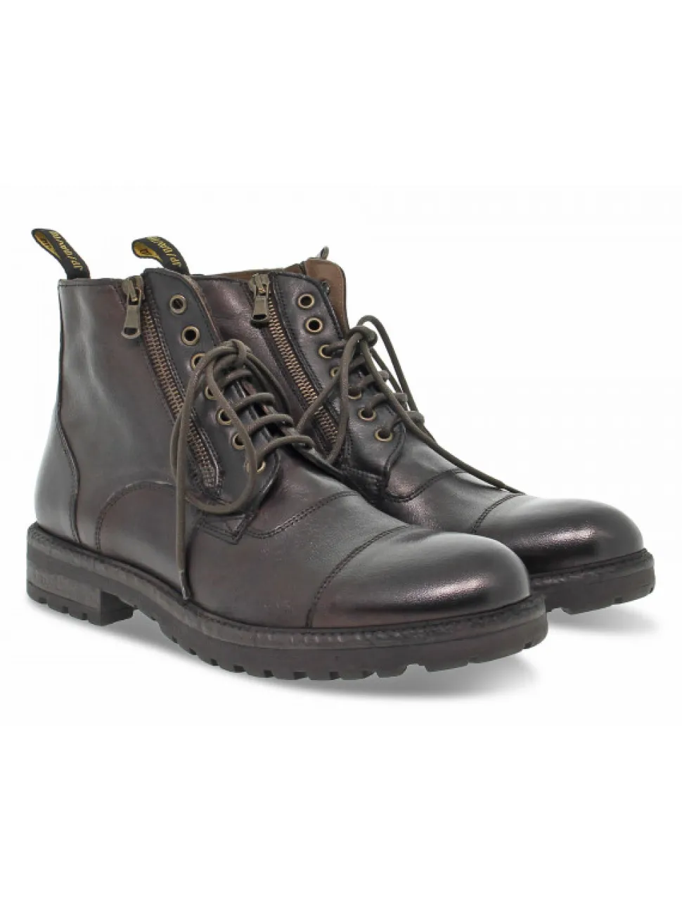 Jp David Low Boot Stile Inglese In Brown Leather^Men Low Boots